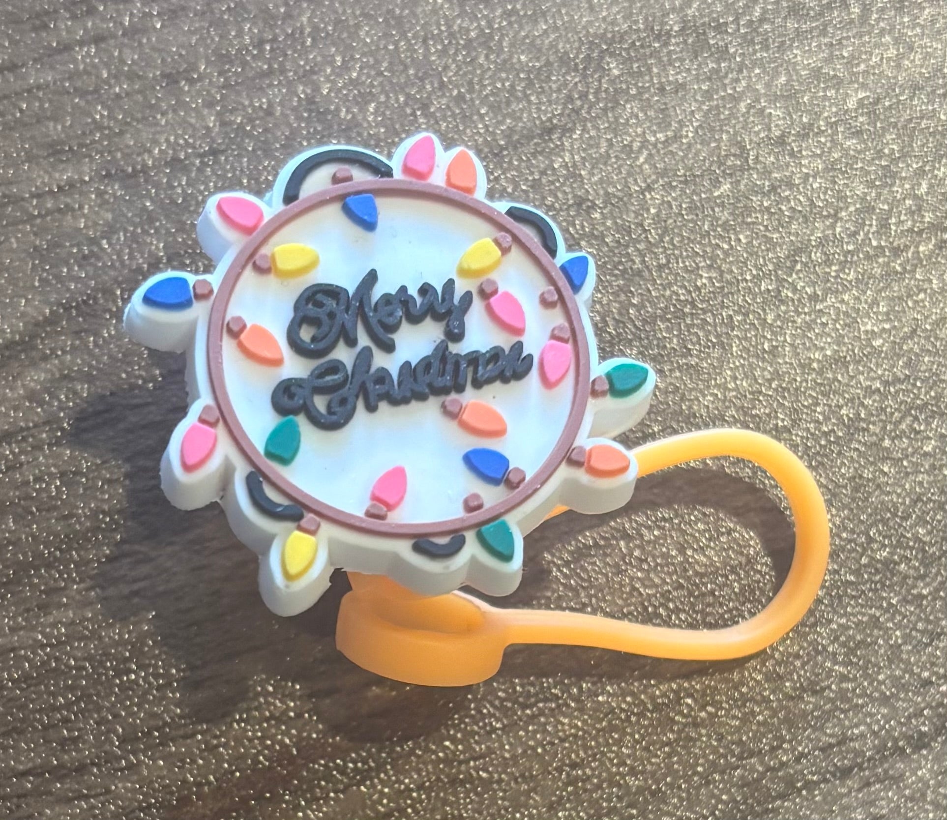 Merry Christmas Straw Topper