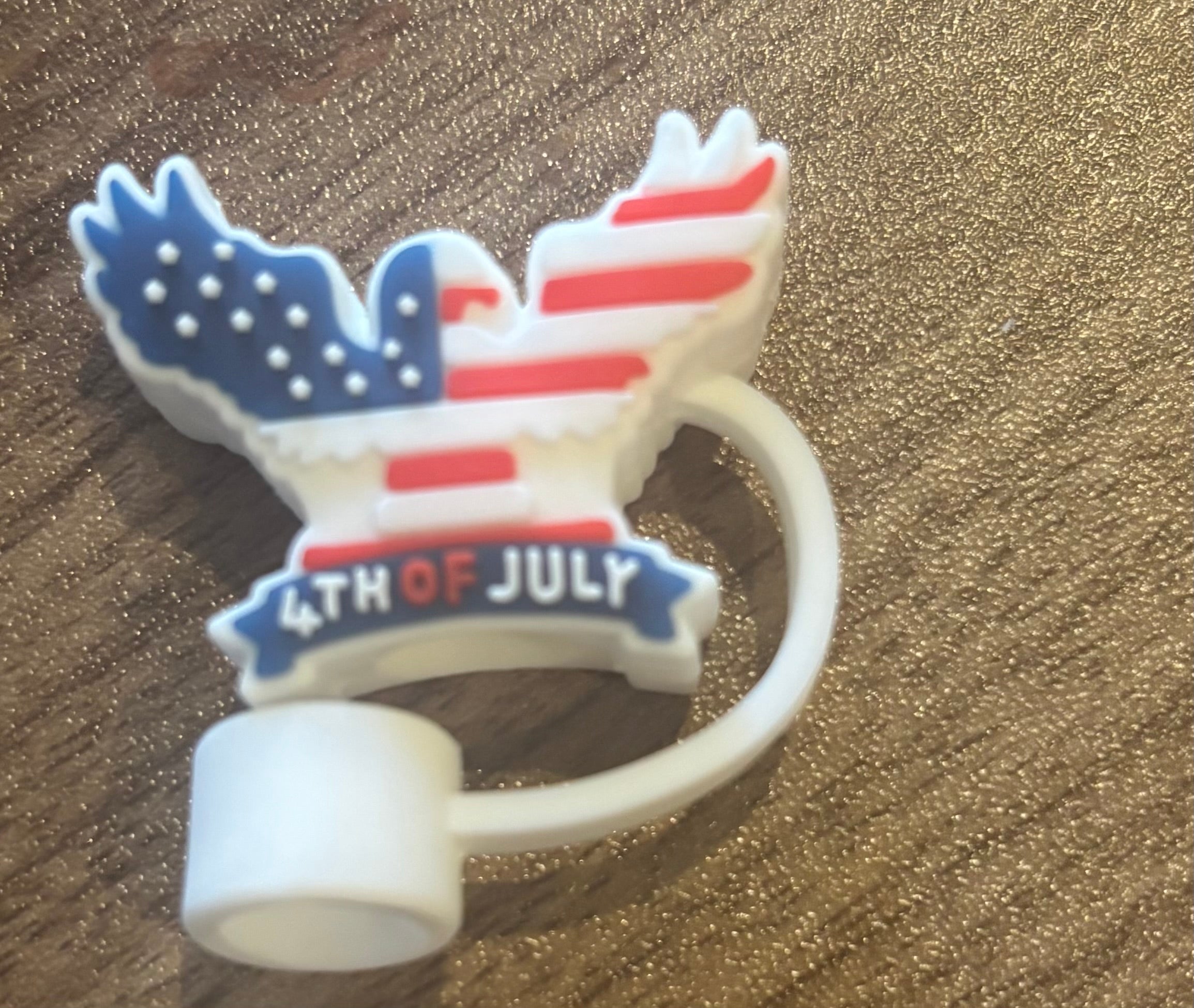 4th of July Straw Topper