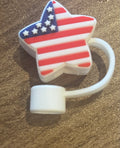 Flag Star Straw Topper