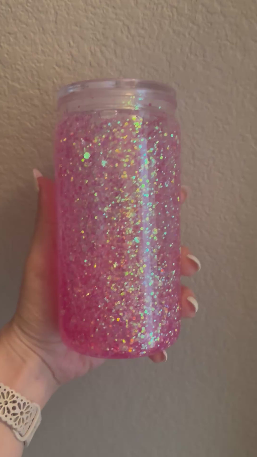 Pink flowing cup